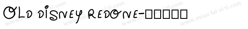 Old disney redone字体转换